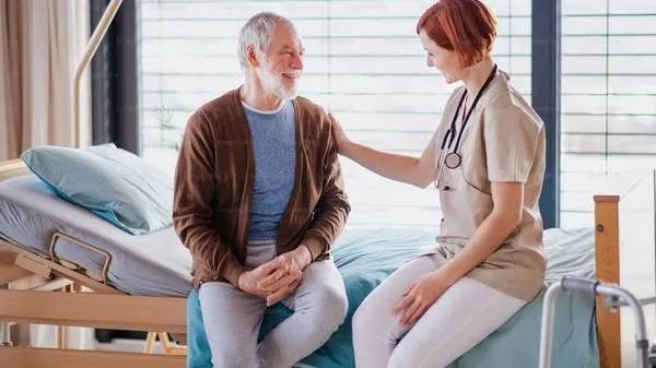 Doctor discussing knee treatment options with a patient